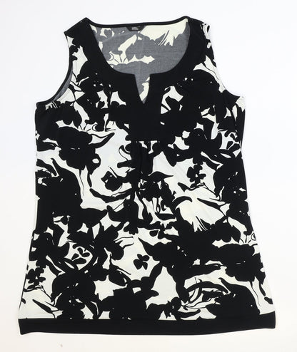 Womens UK Size 10 Marks and Spencer Black Basic Tank