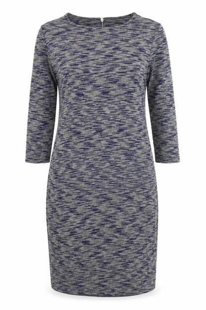 New Look Womens Grey Geometric Polyester A-Line Size 14 Round Neck Zip