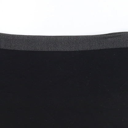 NEXT Womens Black Plaid Polyester Mini Skirt Size 12 Zip