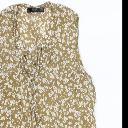 Womens UK Size 10 Hallhuber Brown Basic Blouse