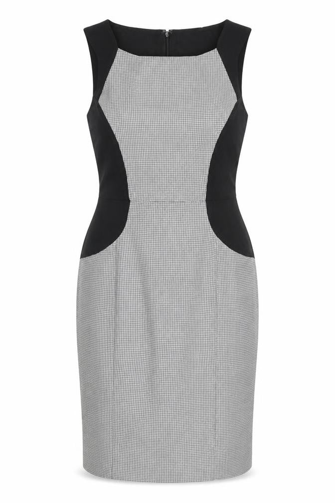 South Womens Grey Polyester Pencil Dress Size 12 Boat Neck Zip