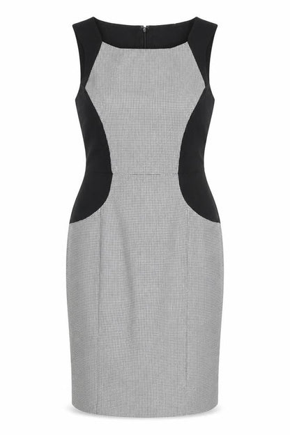 South Womens Grey Polyester Pencil Dress Size 12 Boat Neck Zip