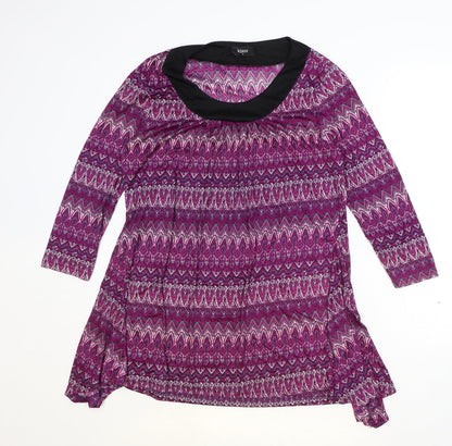 Womens UK Size M Klass Purple Basic Blouse