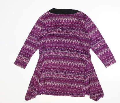 Womens UK Size M Klass Purple Basic Blouse