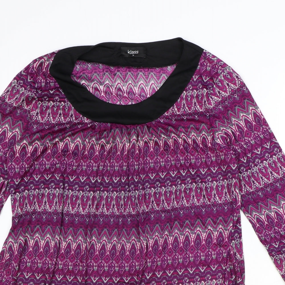 Womens UK Size M Klass Purple Basic Blouse