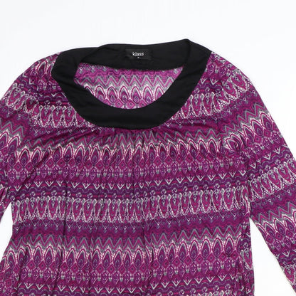 Womens UK Size M Klass Purple Basic Blouse