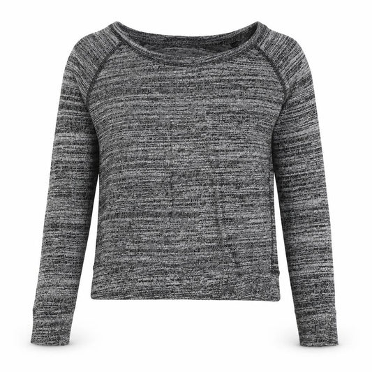Poof Womens Grey Boat Neck Polyester Pullover Jumper Size M Pullover
