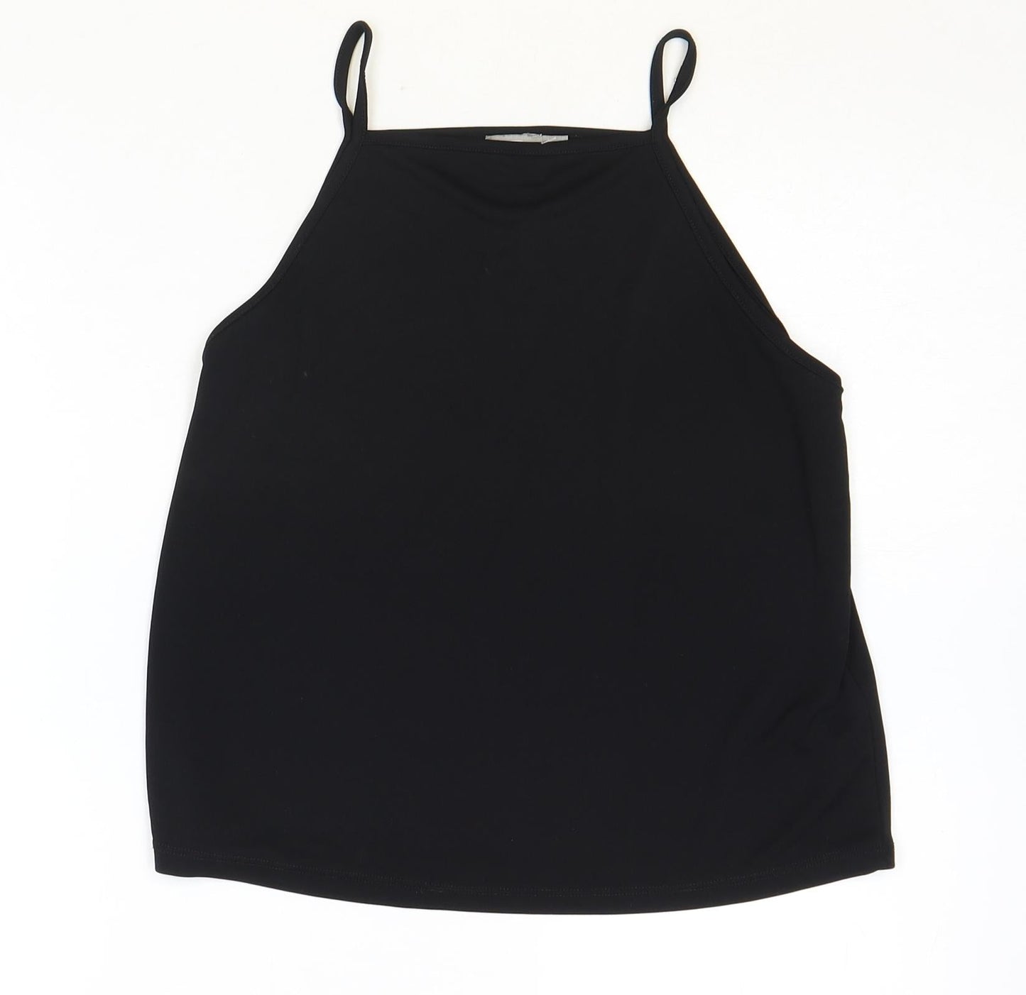 Womens UK Size 10 ASOS Black Basic Tank