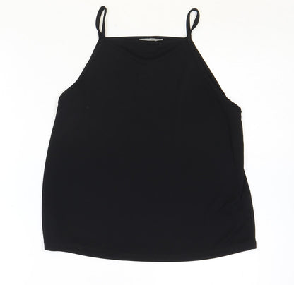 Womens UK Size 10 ASOS Black Basic Tank