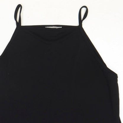 Womens UK Size 10 ASOS Black Basic Tank