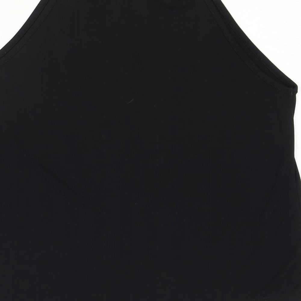 Womens UK Size 10 ASOS Black Basic Tank