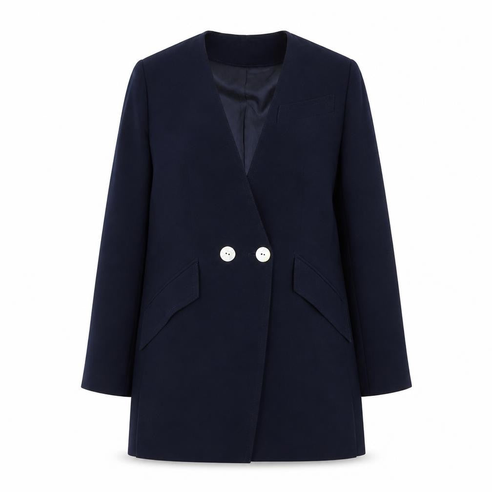 Womens UK Size 10 Frank Usher Blue Overcoat