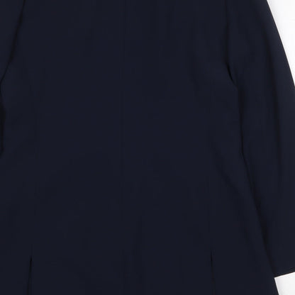Womens UK Size 10 Frank Usher Blue Overcoat