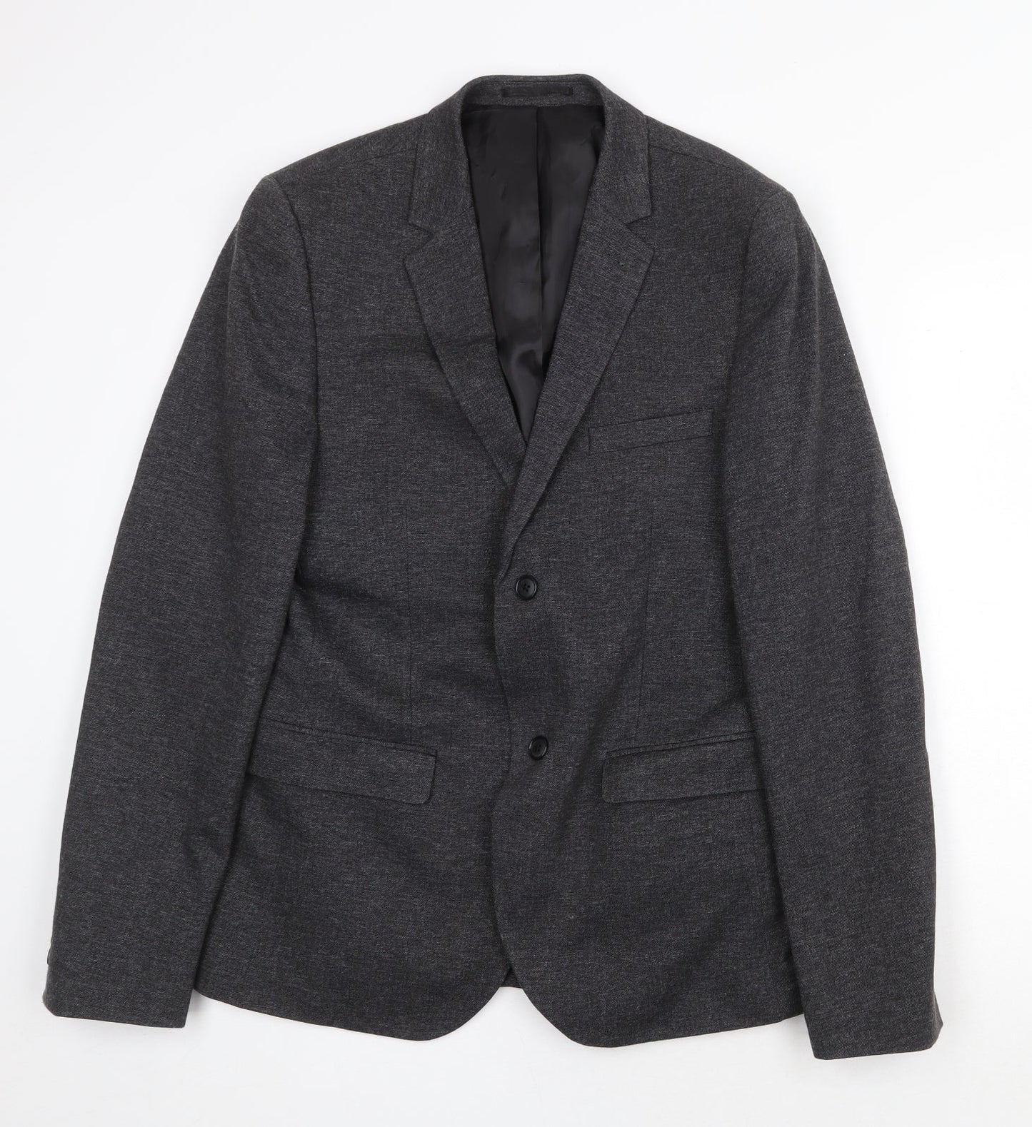 Mens UK Size 38 Topman Regular Grey Suit Jacket