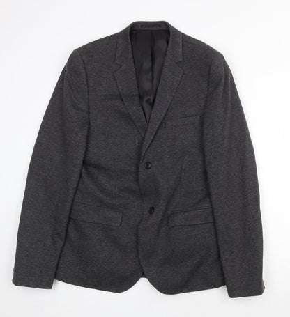 Mens UK Size 38 Topman Regular Grey Suit Jacket