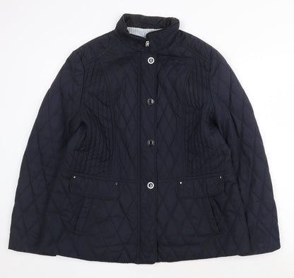 Womens UK Size L Gerry Weber Brown Quilted Coat