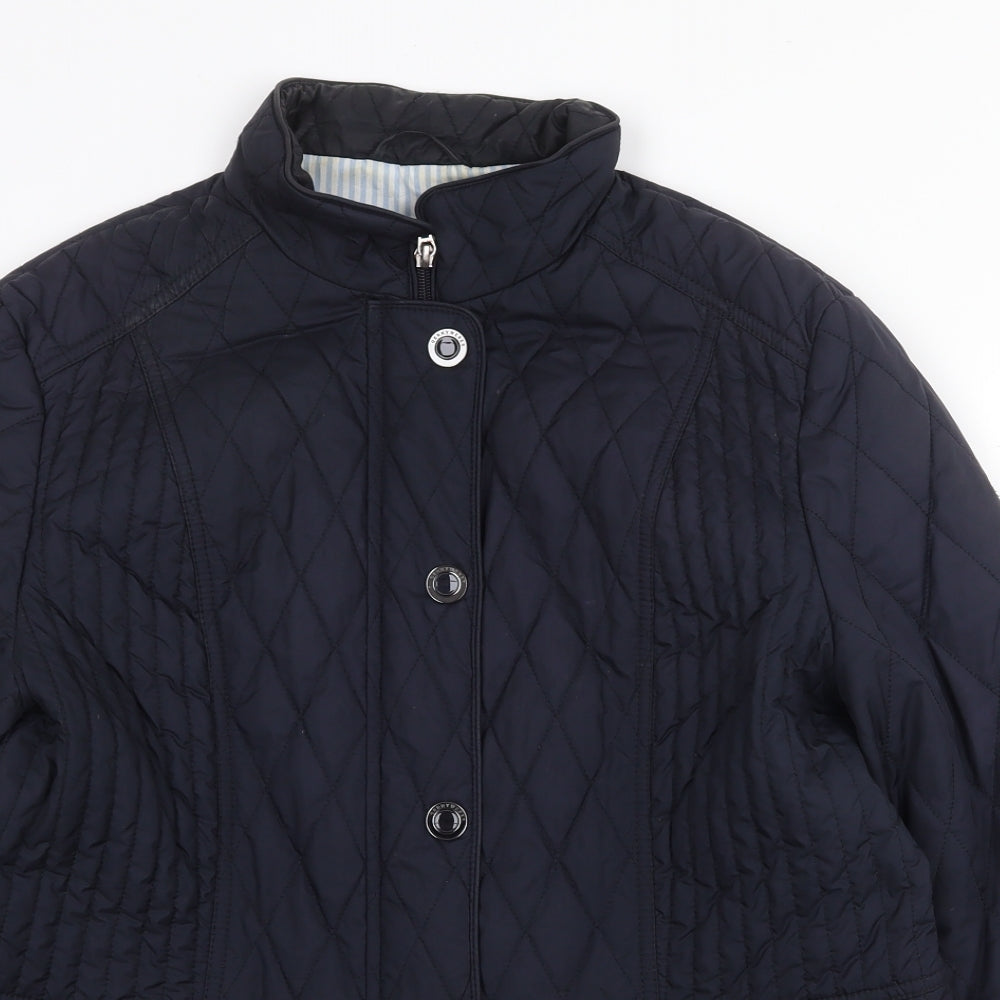 Womens UK Size L Gerry Weber Brown Quilted Coat
