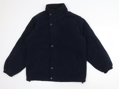 Antartex Mens Blue Jacket Size S Button
