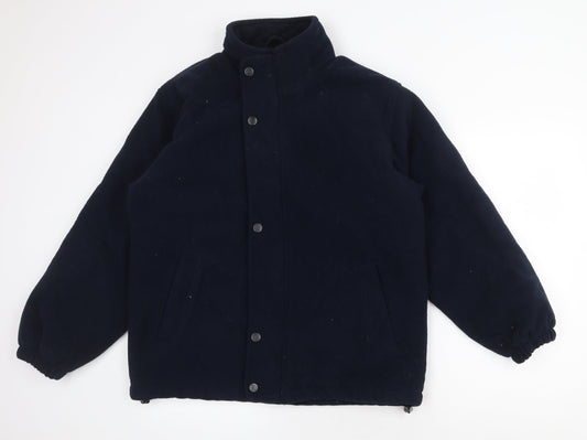Antartex Mens Blue Jacket Size S Button
