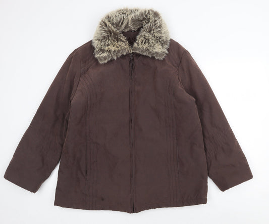 Womens UK Size 18 Klassik Brown Jacket