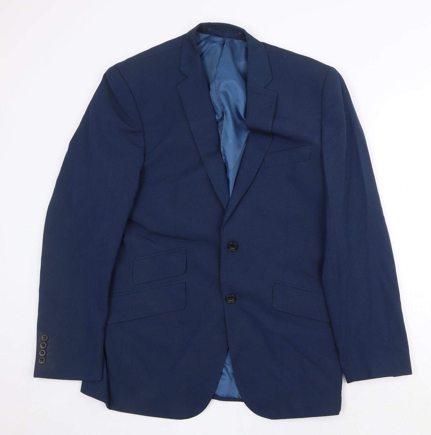 Mens UK Size 40 Marks and Spencer Regular Blue Suit Jacket