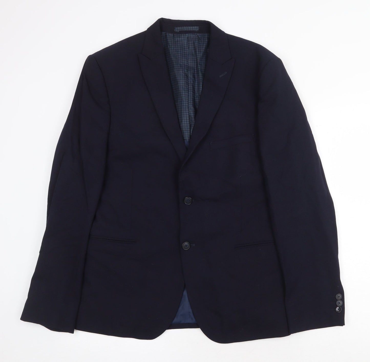 Mens UK Size 42 Marks and Spencer Regular Blue Suit Jacket