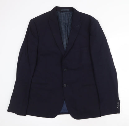 Mens UK Size 42 Marks and Spencer Regular Blue Suit Jacket