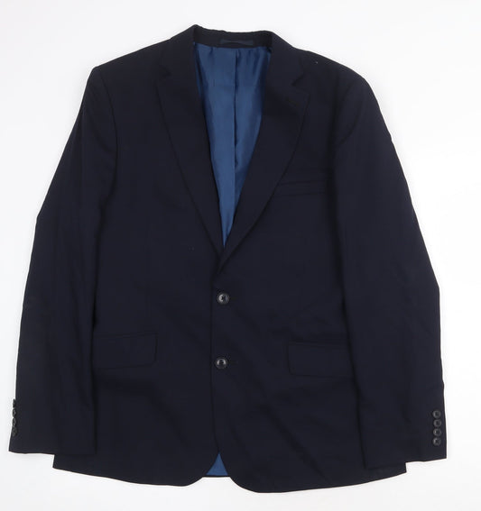 Mens UK Size 42 Marks and Spencer Regular Blue Suit Jacket