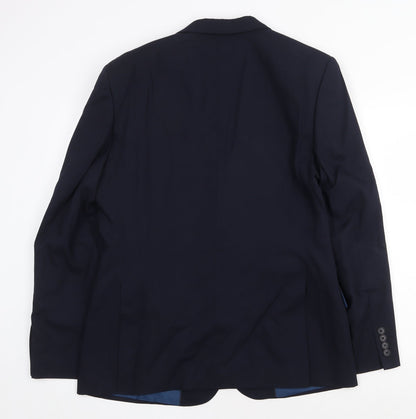 Mens UK Size 42 Marks and Spencer Regular Blue Suit Jacket