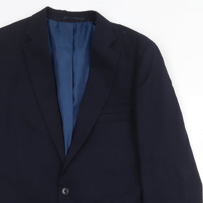 Mens UK Size 42 Marks and Spencer Regular Blue Suit Jacket