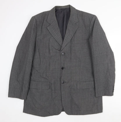 Mens UK Size 42 Preworn Regular Grey Suit Jacket