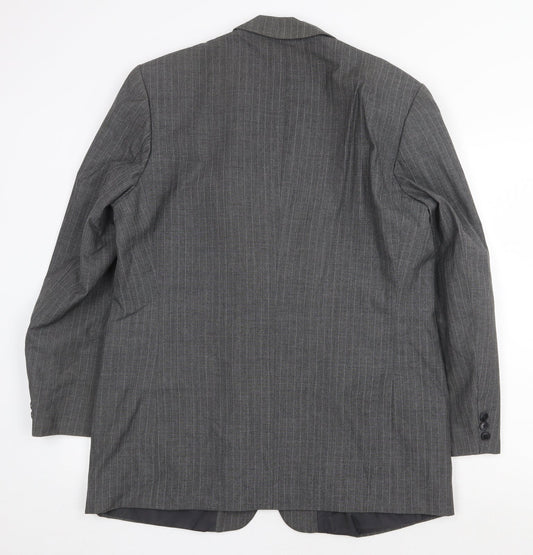 Mens UK Size 42 Preworn Regular Grey Suit Jacket