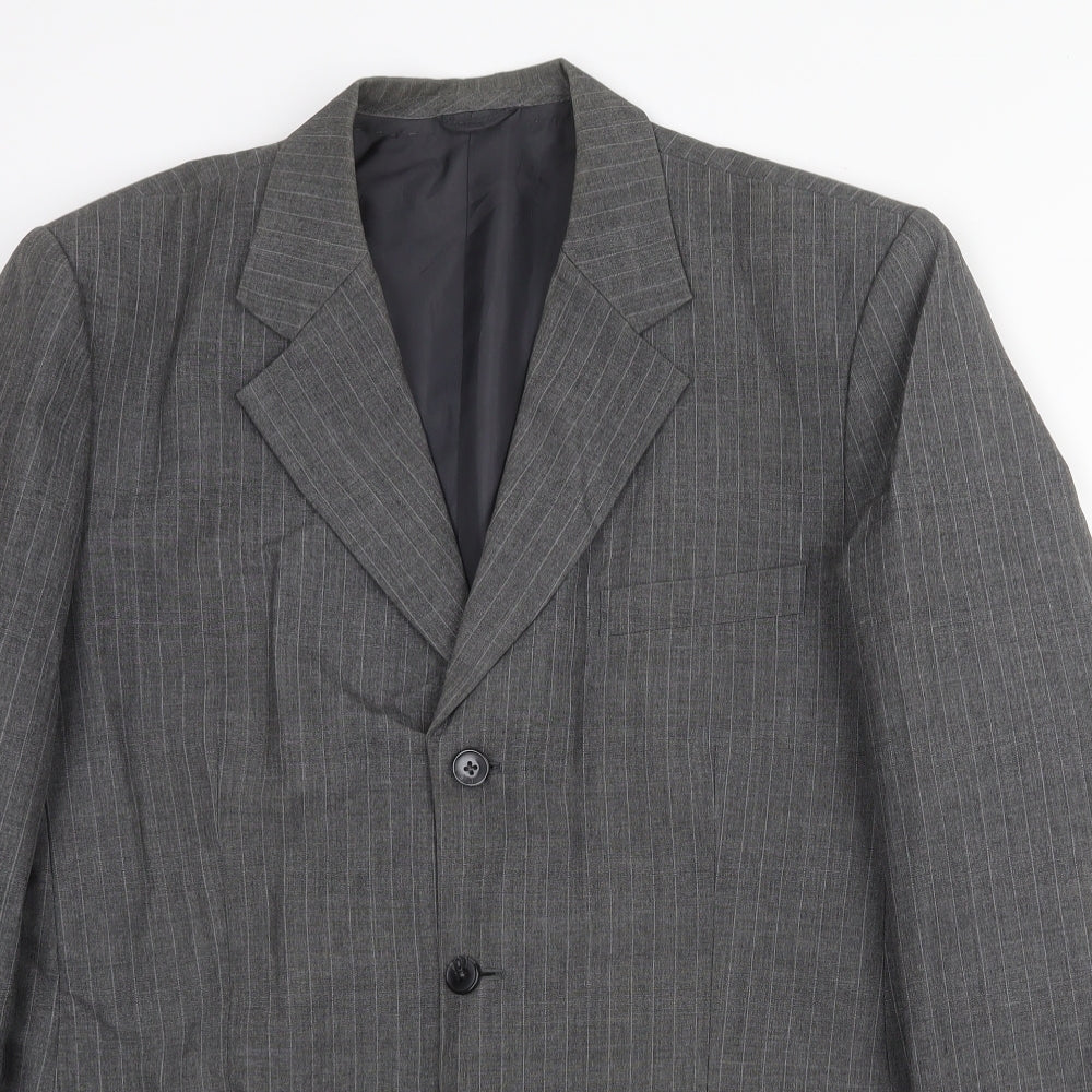 Mens UK Size 42 Preworn Regular Grey Suit Jacket