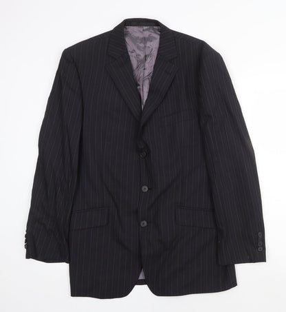 Mens UK Size 40 Marks and Spencer Regular Black Suit Jacket