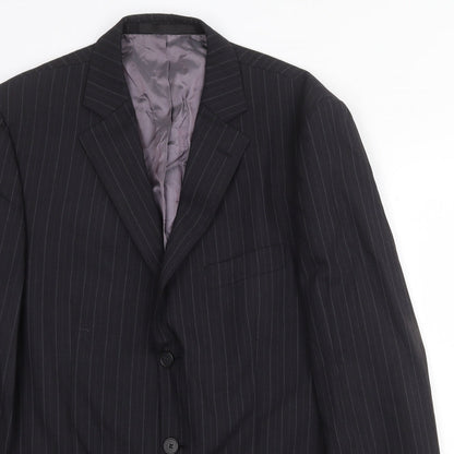 Mens UK Size 40 Marks and Spencer Regular Black Suit Jacket