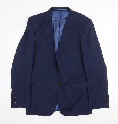 Mens UK Size 42 Marks and Spencer Regular Blue Suit Jacket