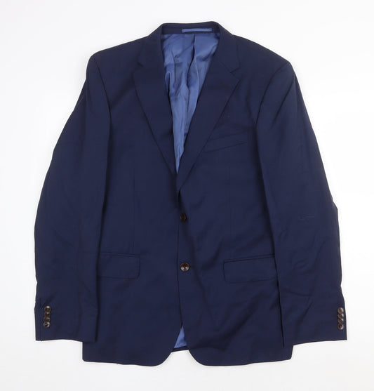 Mens UK Size 42 Marks and Spencer Regular Blue Suit Jacket
