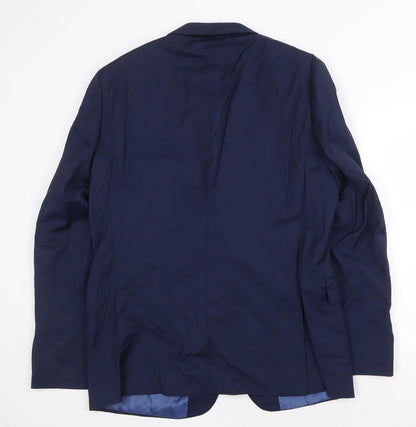 Mens UK Size 42 Marks and Spencer Regular Blue Suit Jacket