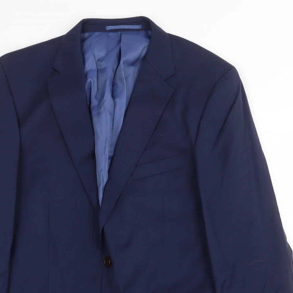 Mens UK Size 42 Marks and Spencer Regular Blue Suit Jacket