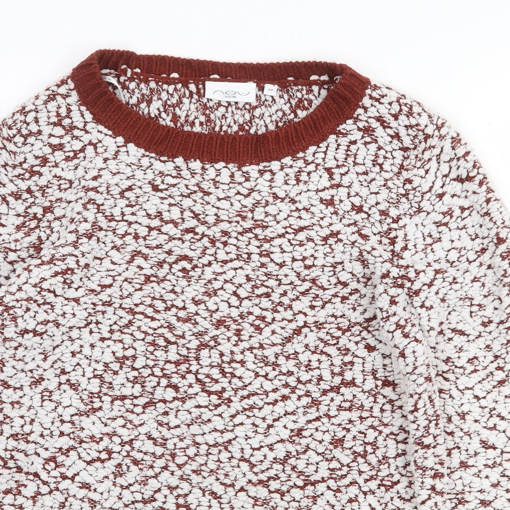 Womens UK Size 10 New Look White Pullover Jumper