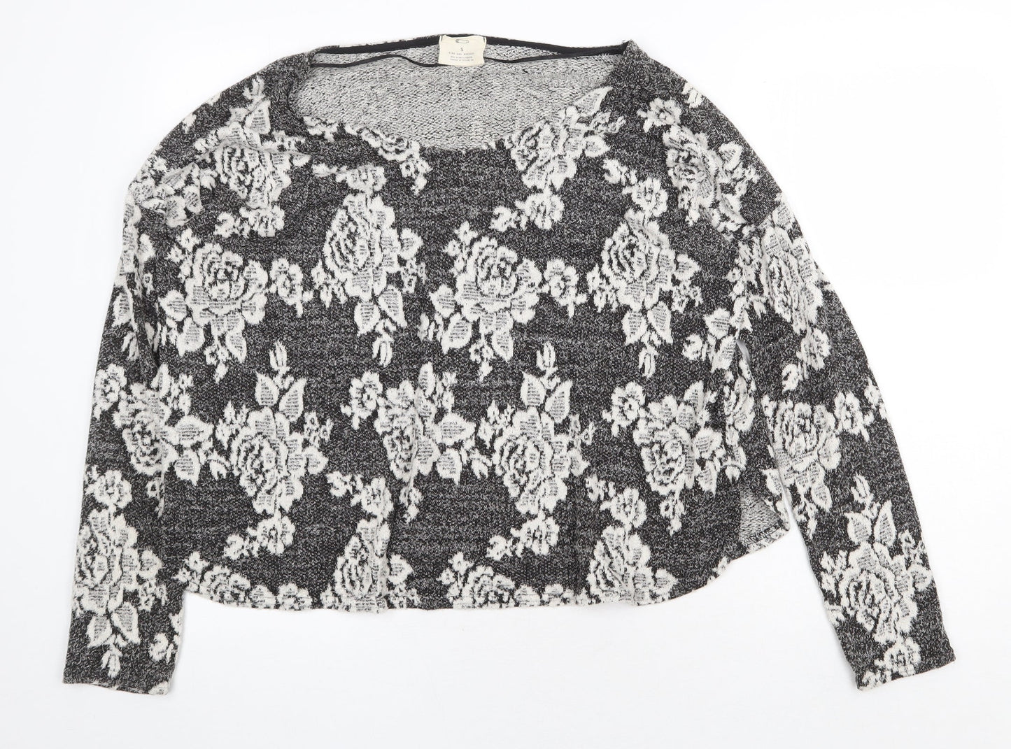 Womens UK Size S Pins & Needles Grey Pullover Jumper