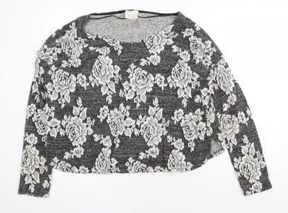 Womens UK Size S Pins & Needles Grey Pullover Jumper