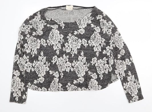 Womens UK Size S Pins & Needles Grey Pullover Jumper