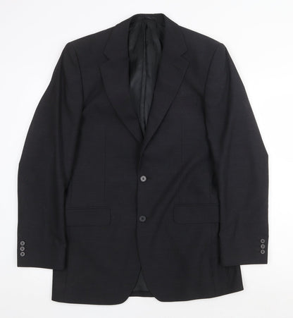 Mens UK Size 38 Scott & Taylor Regular Black Suit Jacket