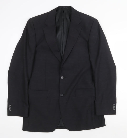 Mens UK Size 38 Scott & Taylor Regular Black Suit Jacket