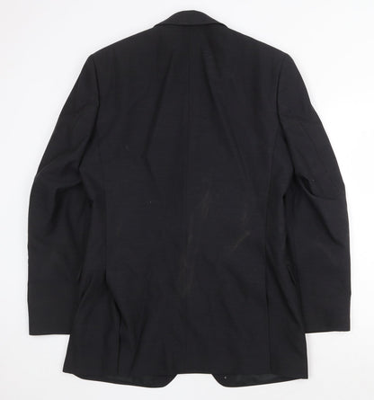 Mens UK Size 38 Scott & Taylor Regular Black Suit Jacket