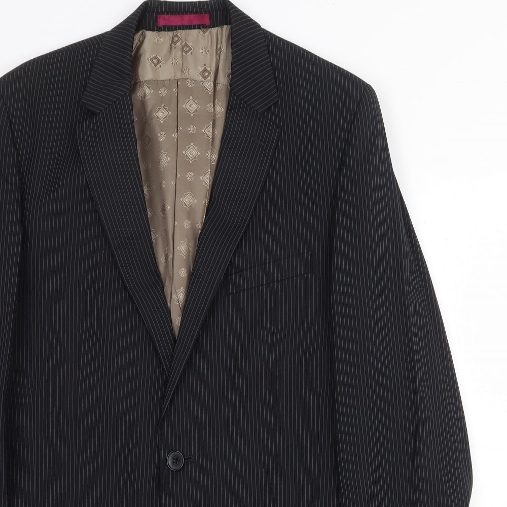 Mens UK Size 38 Limehaus Regular Black Suit Jacket