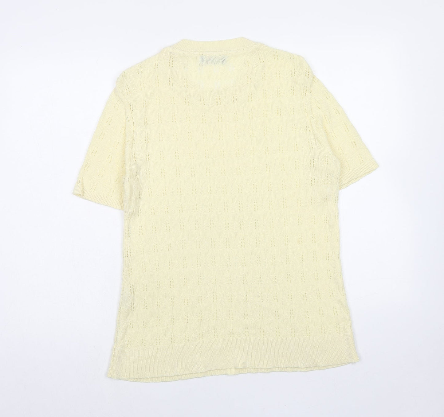 Womens UK Size S Pure Fashion Yellow Pullover Jumper