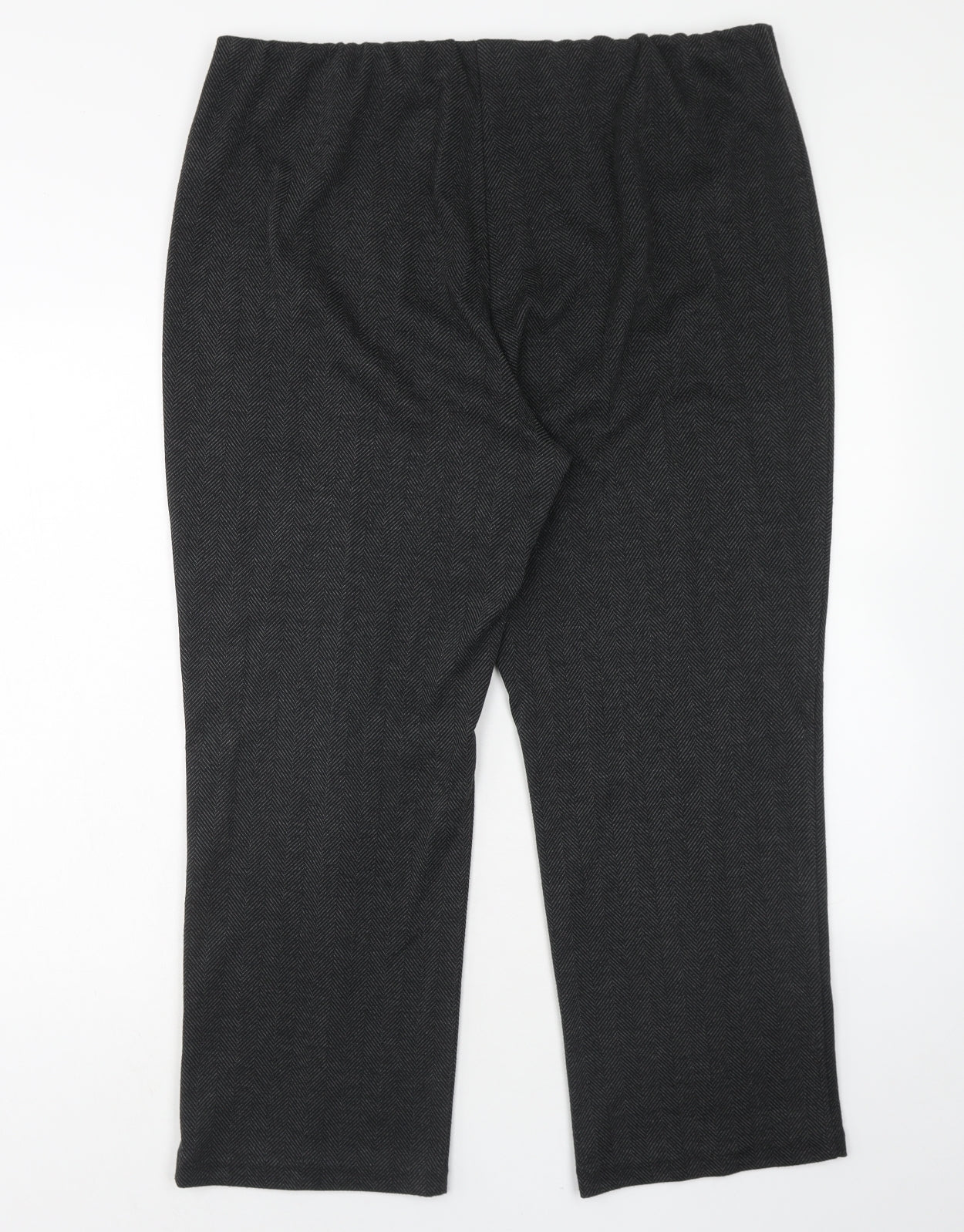 Bonmarché Womens Grey Polyester Cropped Trousers Size 20 Regular