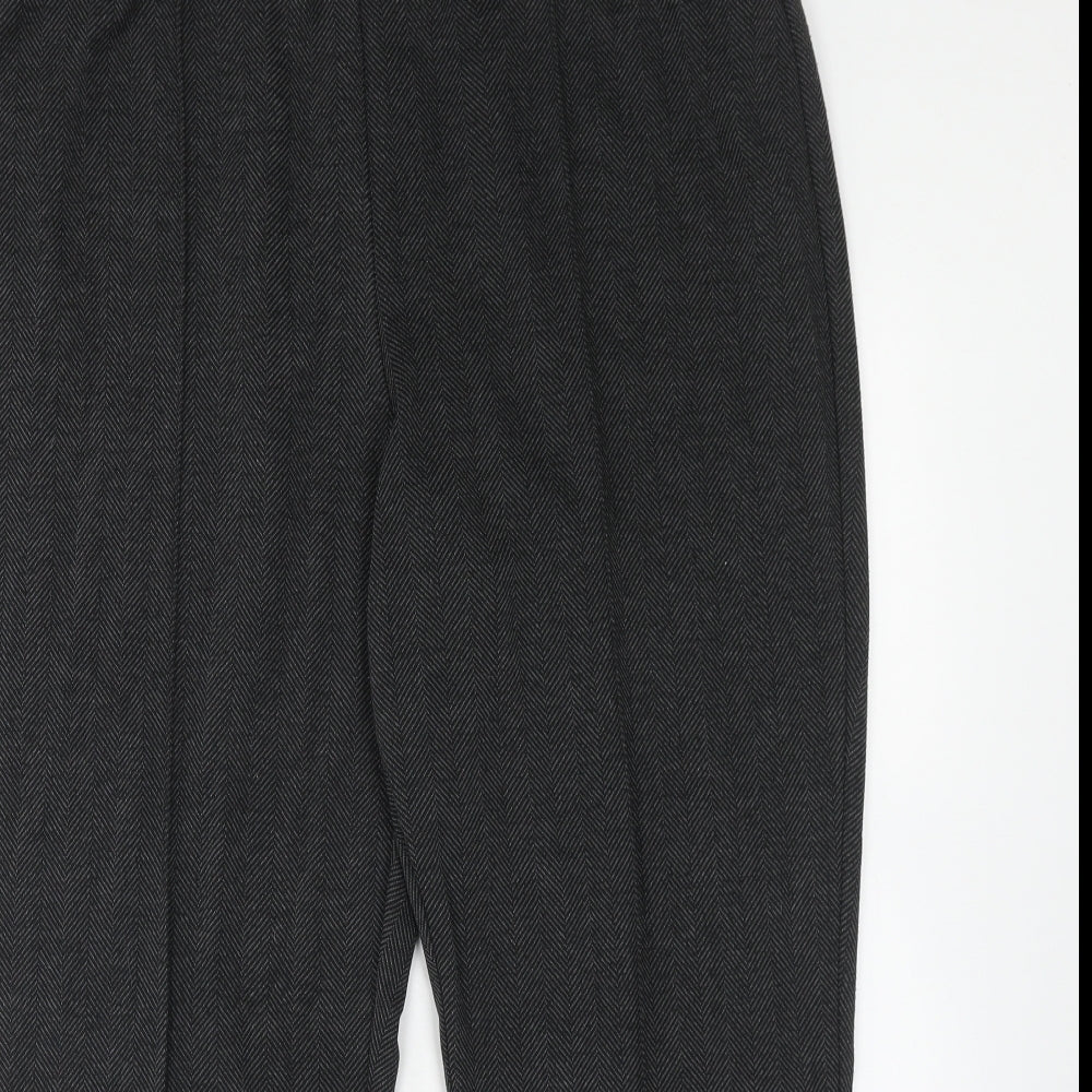 Bonmarché Womens Grey Polyester Cropped Trousers Size 20 Regular